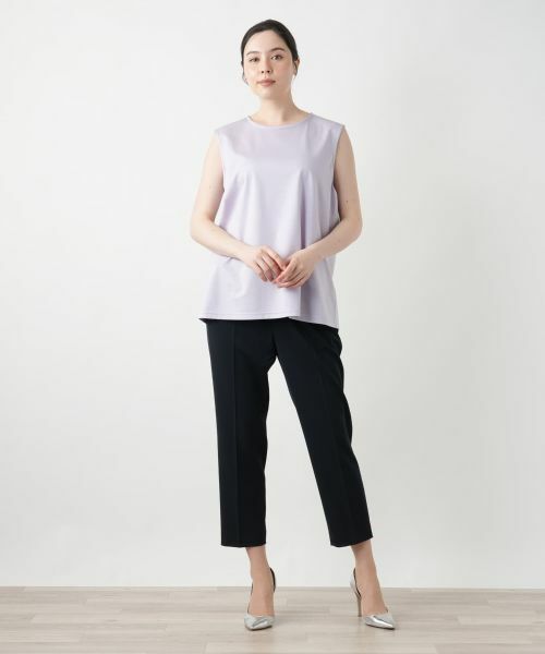 Leilian PLUS HOUSE / レリアンプラスハウス カットソー | 【店舗人気】刺繍ノースリーブカットソー【Leilian WHITE LABEL】 | 詳細18