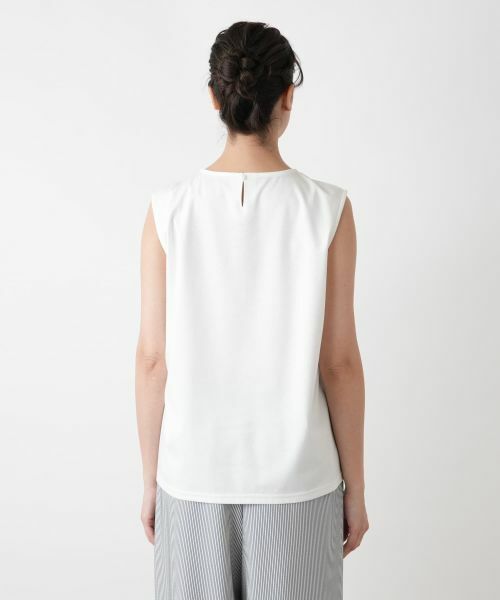Leilian PLUS HOUSE / レリアンプラスハウス カットソー | 【店舗人気】刺繍ノースリーブカットソー【Leilian WHITE LABEL】 | 詳細6