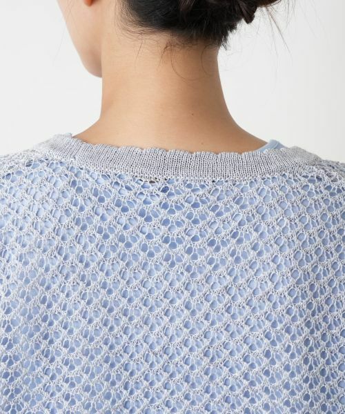 Leilian PLUS HOUSE / レリアンプラスハウス カーディガン・ボレロ | かぎ編みVネックカーディガン【Leilian WHITE LABEL】 | 詳細14