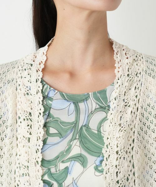 Leilian PLUS HOUSE / レリアンプラスハウス カーディガン・ボレロ | かぎ編みレースカーディガン【Leilian WHITE LABEL】 | 詳細13
