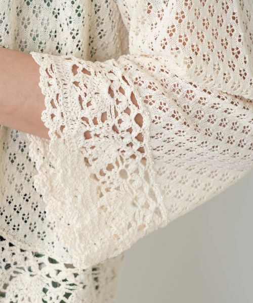 Leilian PLUS HOUSE / レリアンプラスハウス カーディガン・ボレロ | かぎ編みレースカーディガン【Leilian WHITE LABEL】 | 詳細17