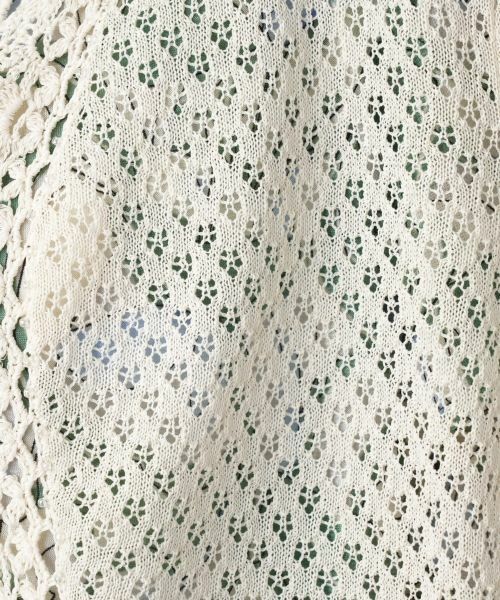 Leilian PLUS HOUSE / レリアンプラスハウス カーディガン・ボレロ | かぎ編みレースカーディガン【Leilian WHITE LABEL】 | 詳細18