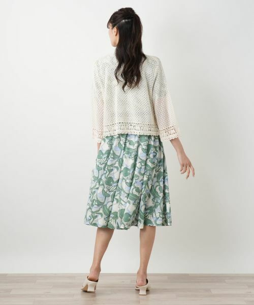 Leilian PLUS HOUSE / レリアンプラスハウス カーディガン・ボレロ | かぎ編みレースカーディガン【Leilian WHITE LABEL】 | 詳細9