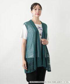 Leilian PLUS HOUSE / レリアンプラスハウス テーラードジャケット | シアーフレアベスト【Leilian WHITE LABEL】