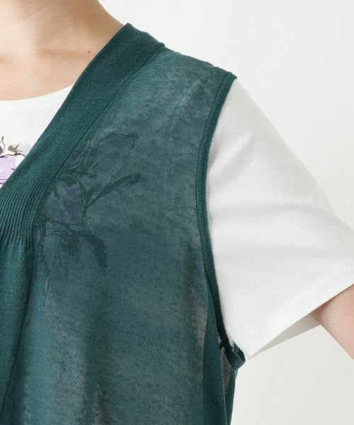 Leilian PLUS HOUSE / レリアンプラスハウス テーラードジャケット | シアーフレアベスト【Leilian WHITE LABEL】 | 詳細14