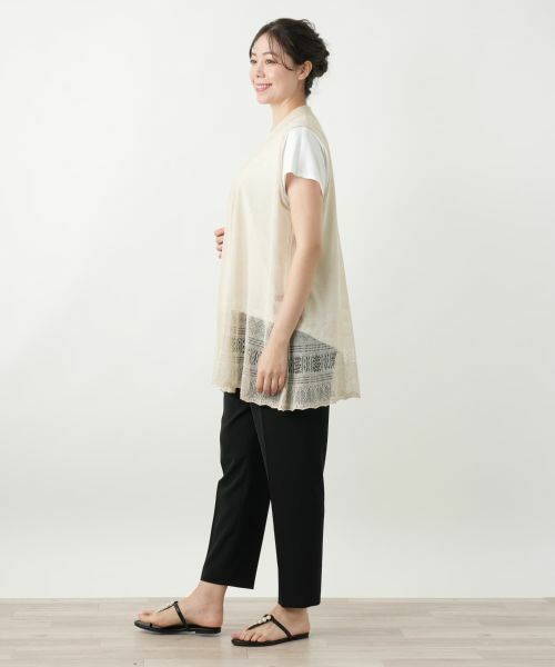 Leilian PLUS HOUSE / レリアンプラスハウス テーラードジャケット | シアーフレアベスト【Leilian WHITE LABEL】 | 詳細5