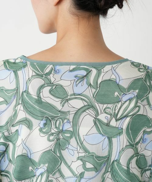 Leilian PLUS HOUSE / レリアンプラスハウス カットソー | 【店舗人気】プリントフレアスリーブカットソー【Leilian WHITE LABEL】 | 詳細11