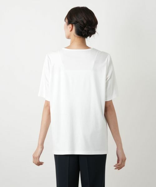 Leilian PLUS HOUSE / レリアンプラスハウス カットソー | ペイズリー柄プリントカットソー【Leilian WHITE LABEL】 | 詳細12