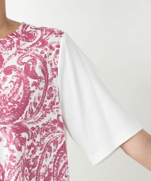 Leilian PLUS HOUSE / レリアンプラスハウス カットソー | ペイズリー柄プリントカットソー【Leilian WHITE LABEL】 | 詳細15