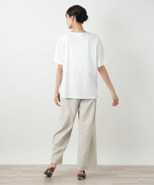 Leilian PLUS HOUSE / レリアンプラスハウス カットソー | ペイズリー柄プリントカットソー【Leilian WHITE LABEL】 | 詳細3