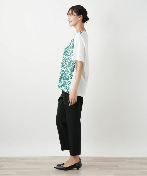 Leilian PLUS HOUSE / レリアンプラスハウス カットソー | ペイズリー柄プリントカットソー【Leilian WHITE LABEL】 | 詳細5