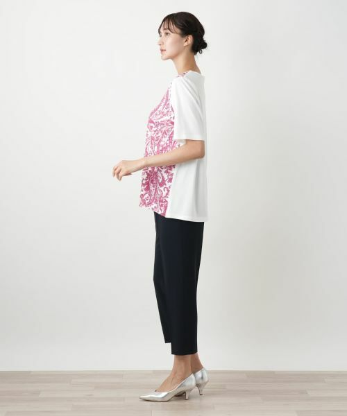 Leilian PLUS HOUSE / レリアンプラスハウス カットソー | ペイズリー柄プリントカットソー【Leilian WHITE LABEL】 | 詳細8