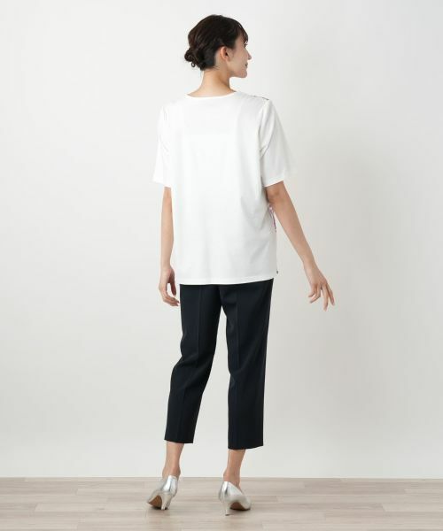 Leilian PLUS HOUSE / レリアンプラスハウス カットソー | ペイズリー柄プリントカットソー【Leilian WHITE LABEL】 | 詳細9