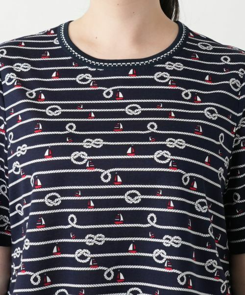 Leilian PLUS HOUSE / レリアンプラスハウス カットソー | 【店舗人気】プリントTシャツ【Leilian WHITE LABEL】 | 詳細10