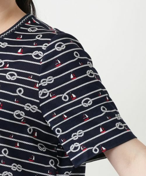 Leilian PLUS HOUSE / レリアンプラスハウス カットソー | 【店舗人気】プリントTシャツ【Leilian WHITE LABEL】 | 詳細12