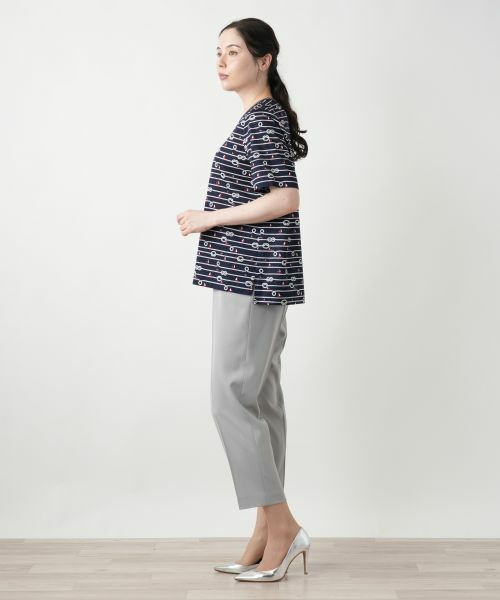 Leilian PLUS HOUSE / レリアンプラスハウス カットソー | 【店舗人気】プリントTシャツ【Leilian WHITE LABEL】 | 詳細5