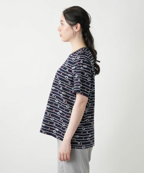 Leilian PLUS HOUSE / レリアンプラスハウス カットソー | 【店舗人気】プリントTシャツ【Leilian WHITE LABEL】 | 詳細8