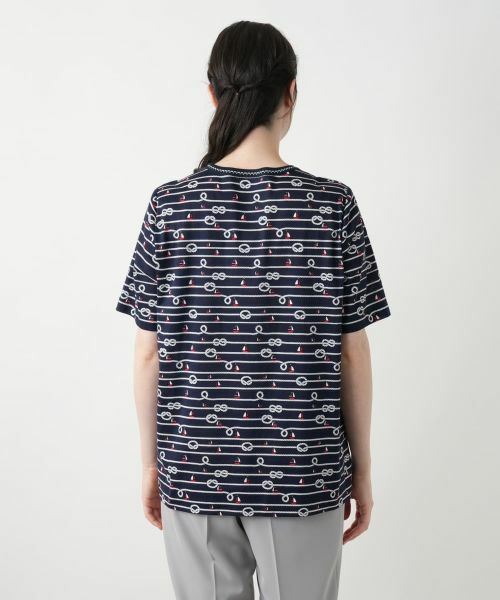 Leilian PLUS HOUSE / レリアンプラスハウス カットソー | 【店舗人気】プリントTシャツ【Leilian WHITE LABEL】 | 詳細9