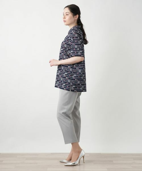 Leilian PLUS HOUSE / レリアンプラスハウス ポロシャツ | 【店舗人気】プリントポロシャツ【Leilian WHITE LABEL】 | 詳細13