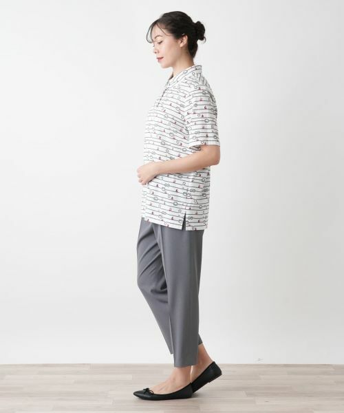 Leilian PLUS HOUSE / レリアンプラスハウス ポロシャツ | 【店舗人気】プリントポロシャツ【Leilian WHITE LABEL】 | 詳細2