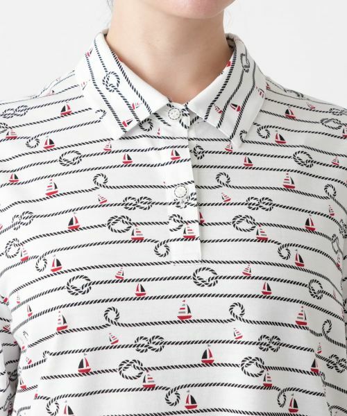 Leilian PLUS HOUSE / レリアンプラスハウス ポロシャツ | 【店舗人気】プリントポロシャツ【Leilian WHITE LABEL】 | 詳細7