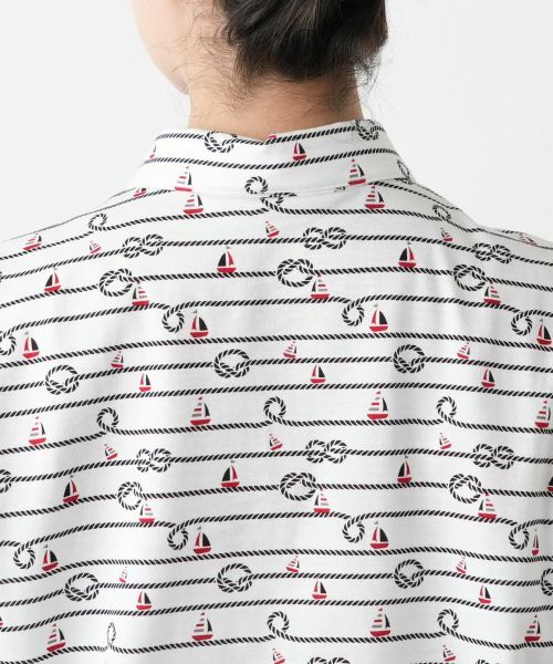 Leilian PLUS HOUSE / レリアンプラスハウス ポロシャツ | 【店舗人気】プリントポロシャツ【Leilian WHITE LABEL】 | 詳細8