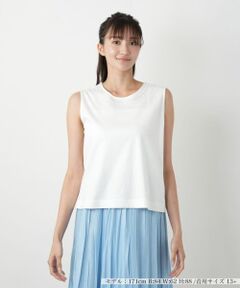 Leilian PLUS HOUSE / レリアンプラスハウス カットソー | 【店舗人気】ノースリーブカットソー【Leilian WHITE LABEL】