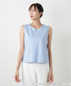 Leilian PLUS HOUSE / レリアンプラスハウス カットソー | 【店舗人気】ノースリーブカットソー【Leilian WHITE LABEL】