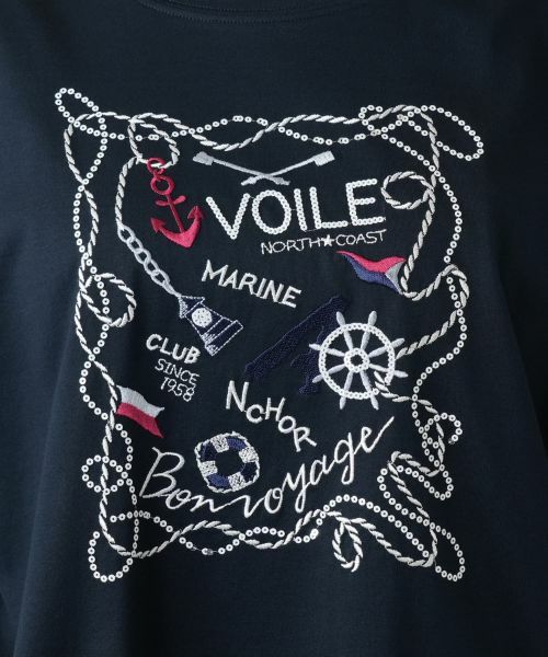 Leilian PLUS HOUSE / レリアンプラスハウス カットソー | 【店舗人気】スパンコール刺繍Tシャツ【Leilian WHITE LABEL】 | 詳細14