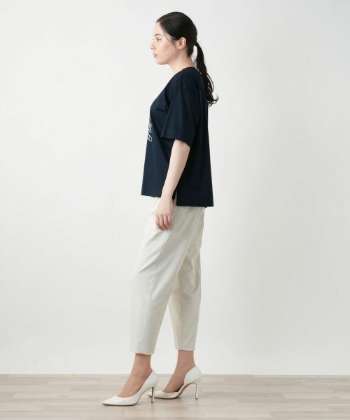 Leilian PLUS HOUSE / レリアンプラスハウス カットソー | 【店舗人気】スパンコール刺繍Tシャツ【Leilian WHITE LABEL】 | 詳細5