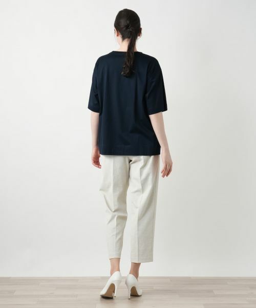 Leilian PLUS HOUSE / レリアンプラスハウス カットソー | 【店舗人気】スパンコール刺繍Tシャツ【Leilian WHITE LABEL】 | 詳細6