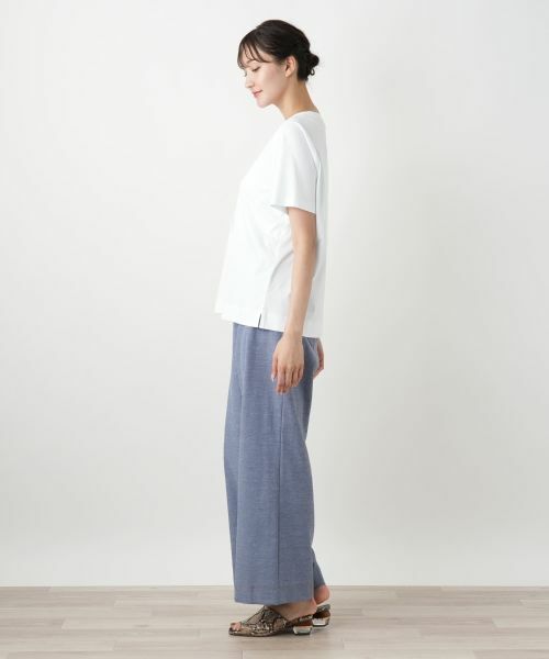 Leilian PLUS HOUSE / レリアンプラスハウス Tシャツ | リボンモチーフプリントTシャツ【Leilian WHITE LABEL】 | 詳細5