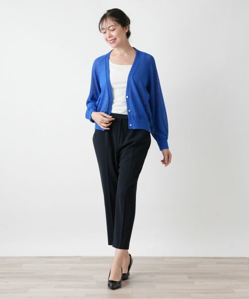 Leilian PLUS HOUSE / レリアンプラスハウス カーディガン・ボレロ | Vネックカーディガン【Leilian WHITE LABEL】 | 詳細1