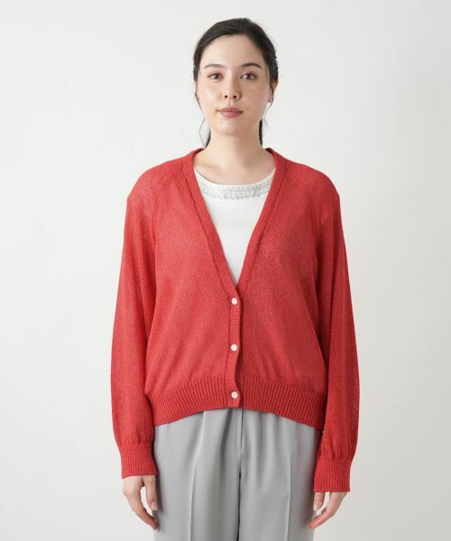 Leilian PLUS HOUSE / レリアンプラスハウス カーディガン・ボレロ | Vネックカーディガン【Leilian WHITE LABEL】 | 詳細10