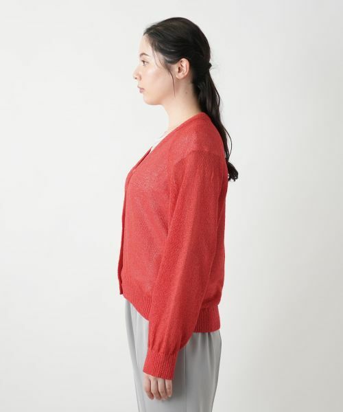 Leilian PLUS HOUSE / レリアンプラスハウス カーディガン・ボレロ | Vネックカーディガン【Leilian WHITE LABEL】 | 詳細11