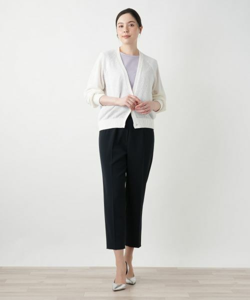 Leilian PLUS HOUSE / レリアンプラスハウス カーディガン・ボレロ | Vネックカーディガン【Leilian WHITE LABEL】 | 詳細4