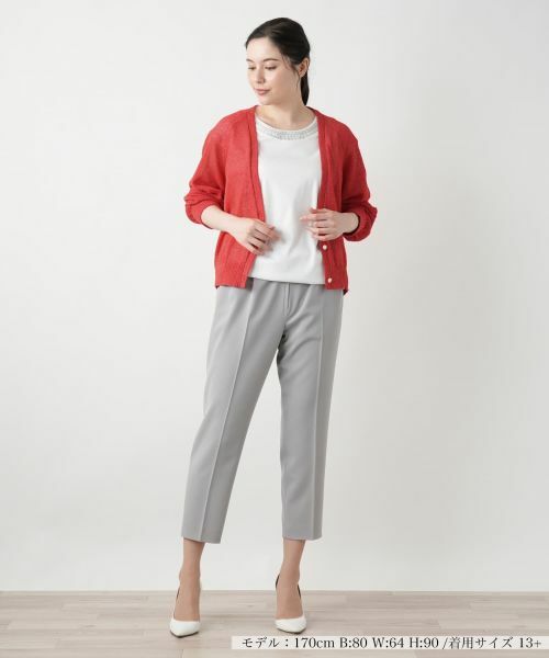 Leilian PLUS HOUSE / レリアンプラスハウス カーディガン・ボレロ | Vネックカーディガン【Leilian WHITE LABEL】 | 詳細7