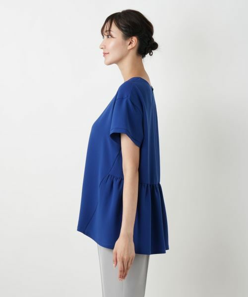 Leilian PLUS HOUSE / レリアンプラスハウス カットソー | バックギャザー切替カットソー【Leilian WHITE LABEL】 | 詳細14