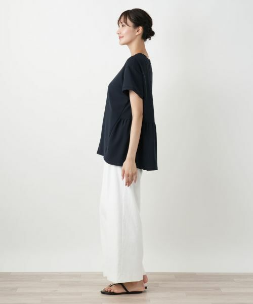 Leilian PLUS HOUSE / レリアンプラスハウス カットソー | バックギャザー切替カットソー【Leilian WHITE LABEL】 | 詳細2