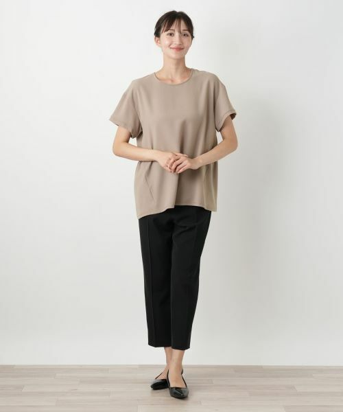 Leilian PLUS HOUSE / レリアンプラスハウス カットソー | バックギャザー切替カットソー【Leilian WHITE LABEL】 | 詳細4