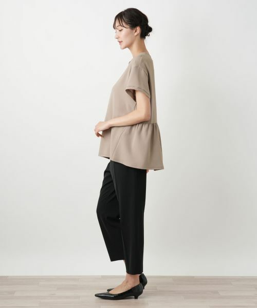 Leilian PLUS HOUSE / レリアンプラスハウス カットソー | バックギャザー切替カットソー【Leilian WHITE LABEL】 | 詳細5