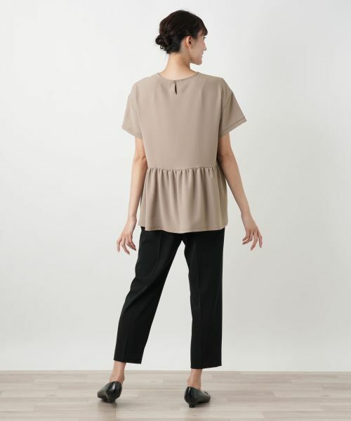 Leilian PLUS HOUSE / レリアンプラスハウス カットソー | バックギャザー切替カットソー【Leilian WHITE LABEL】 | 詳細6