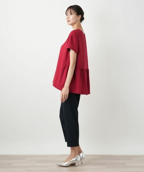 Leilian PLUS HOUSE / レリアンプラスハウス カットソー | バックギャザー切替カットソー【Leilian WHITE LABEL】 | 詳細8