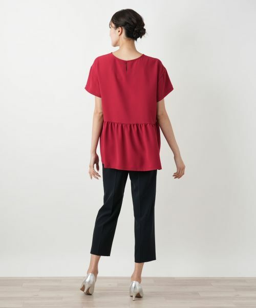 Leilian PLUS HOUSE / レリアンプラスハウス カットソー | バックギャザー切替カットソー【Leilian WHITE LABEL】 | 詳細9