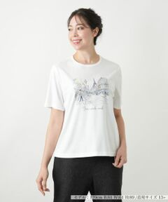 Leilian PLUS HOUSE / レリアンプラスハウス Tシャツ | プリントカットソー【Leilian WHITE LABEL】