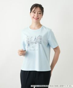 Leilian PLUS HOUSE / レリアンプラスハウス Tシャツ | プリントカットソー【Leilian WHITE LABEL】