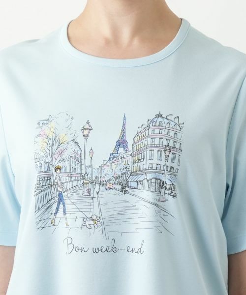 Leilian PLUS HOUSE / レリアンプラスハウス Tシャツ | プリントカットソー【Leilian WHITE LABEL】 | 詳細11