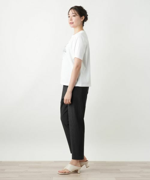 Leilian PLUS HOUSE / レリアンプラスハウス Tシャツ | プリントカットソー【Leilian WHITE LABEL】 | 詳細2