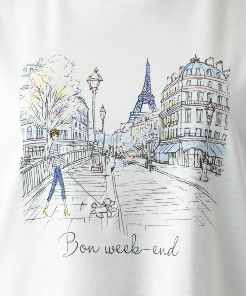 Leilian PLUS HOUSE / レリアンプラスハウス Tシャツ | プリントカットソー【Leilian WHITE LABEL】 | 詳細4