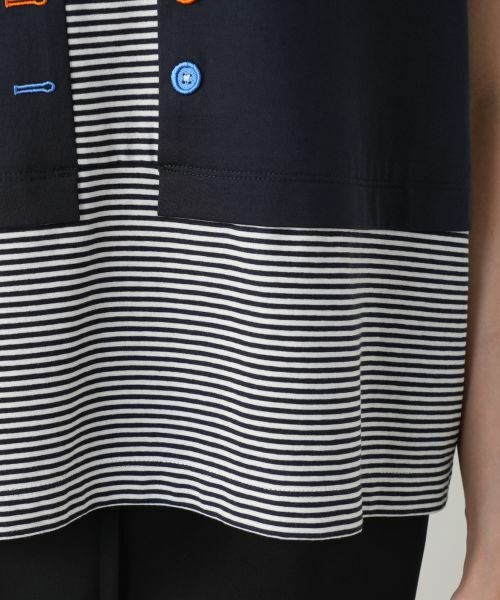 Leilian PLUS HOUSE / レリアンプラスハウス カットソー | ボタン刺繍Tシャツ【Leilian WHITE LABEL】 | 詳細10